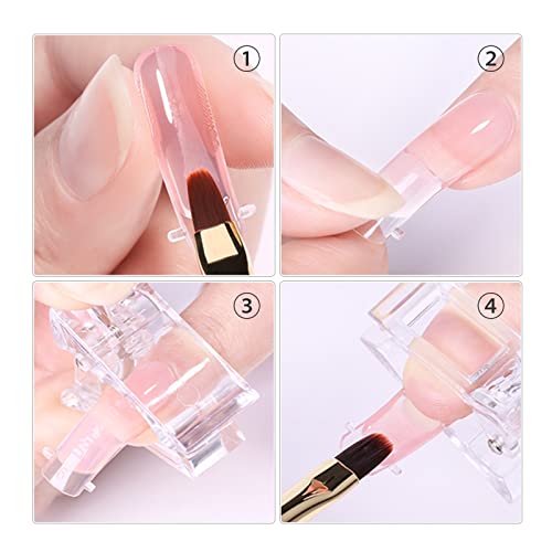 Clipe de dicas de unha de 13 PCs, grampos de unhas de unhas Extensão do dedo UV Clipe de LED UV, braçadeiras de extensão de unhas rápidas