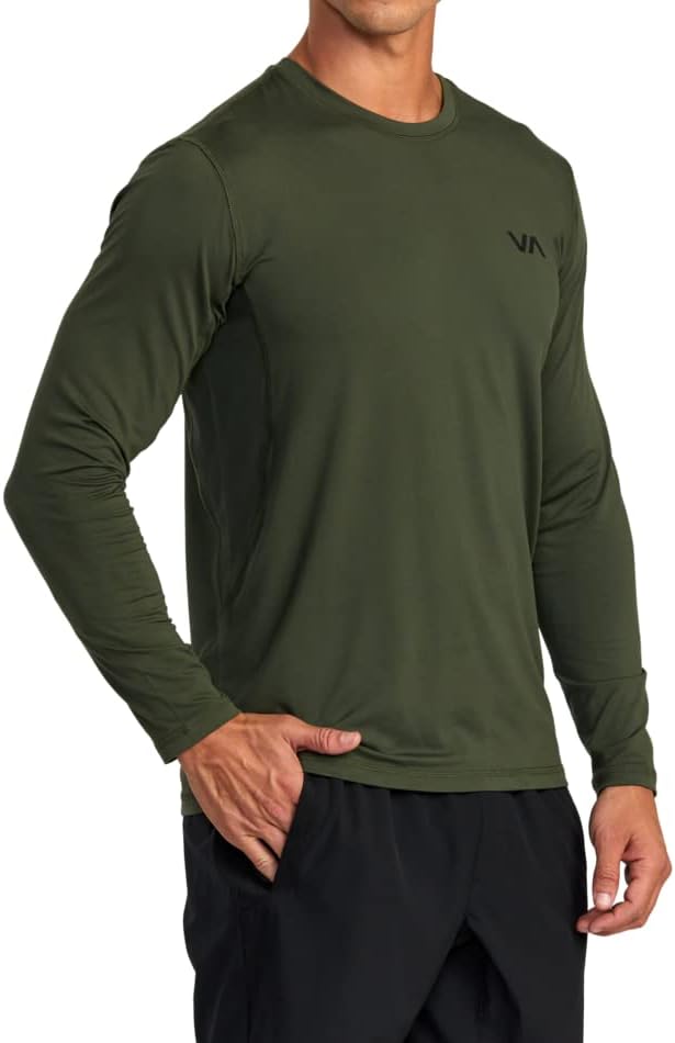 Camiseta de piscos de manga longa para ventilação do Sport Men's Sport RVCA