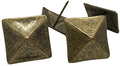 Benliudh estofados unhas tachas de 30 mm de cabeça quadrada tacas decorativas antigas pregos de polegar home bronze diy 20
