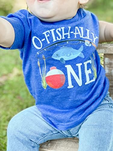 O-Fish-Ely- One Boys 1st Birthday camisa pesca no primeiro aniversário