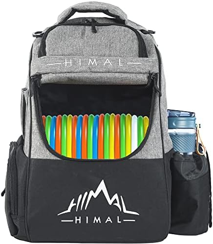 Bolsa de golfe do Himal Himal Disc com grande capacidade e mochila de golfe durável de disco possui 18+ disco e bolsos amáticos