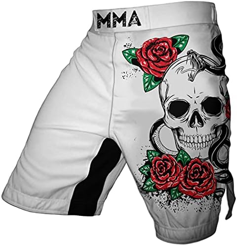 Huatu Snake Skull MMA BJJ Livrando shorts de treinamento de combate para homens