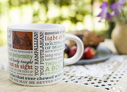 Shakespeare Insults Caneca de Café - os insultos mais espertos e cruéis de Shakespeare - vem em uma divertida caixa de presente