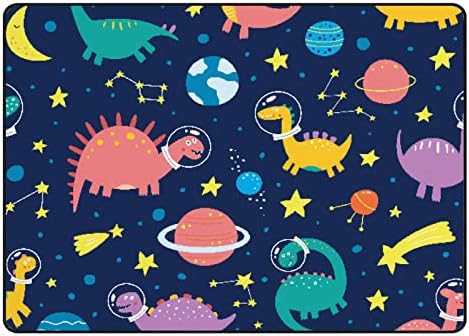 Xollar 60 x 39 em tapetes de área de garotas grandes dinossauros engraçados no berçário de berçário mole Baby Playmat Rug para