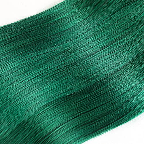 Ombre pacote verde pacote de cabelo humano pacote reto cabelos humanos para mulheres negras 22 24 26 polegadas Cabelo brasileiro