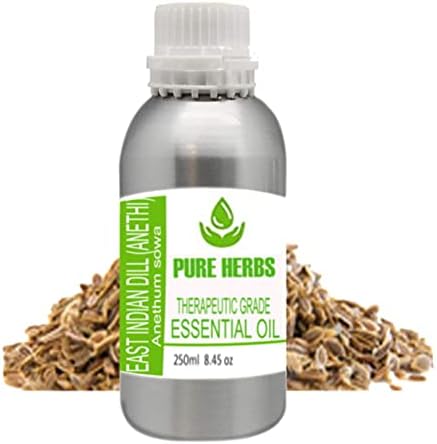 Ervas puras dill Índias Oriental Puro e Natural Teleapeatic Grade Essential Oil sem conta -gotas 250ml