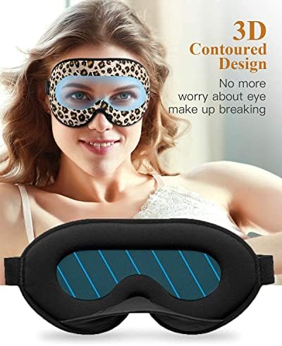 Máscara de sono para homens, mulheres, máscara de olho de conforto suave para dormir, contorno em 3D, sem venda de pressão,