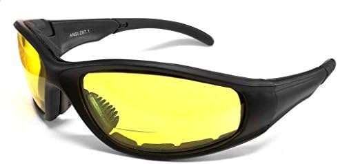 Calabria 23bf Viclos de segurança bifocais de esportista de vento/detritos/UV Proteção | Óculos de leitura de segurança anti
