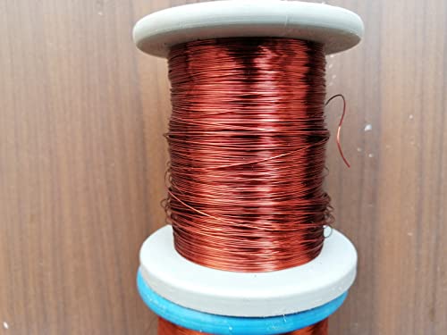 Cordão de fio de fios esmaltados de cobre Awg 25 bitola 1 kg Spool 1000 gramas