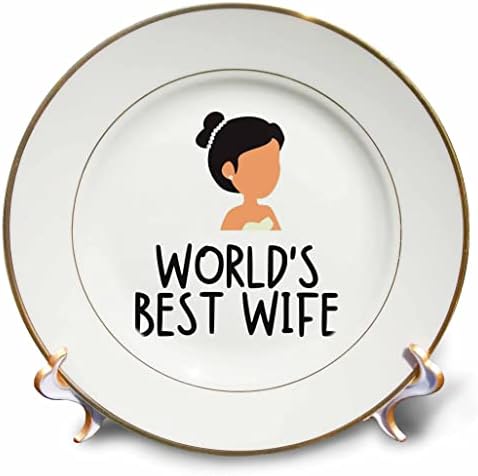 3drose Rosette - Casal Gifts - Melhor esposa do mundo - pratos