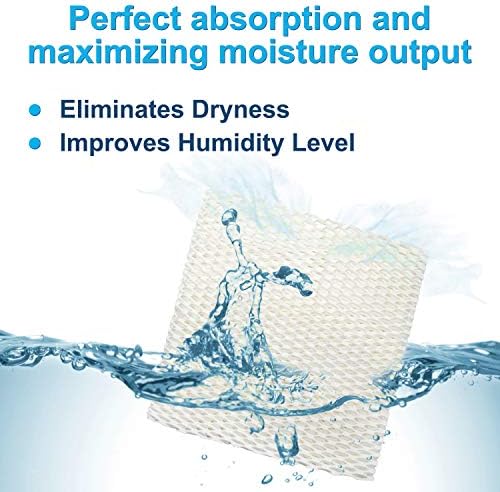 Filtro de pacote HQRP 2-Pack se encaixa em Hunter 37201, 37202, 37222, 37223, 36202 umidificadores despreocupados, 31941