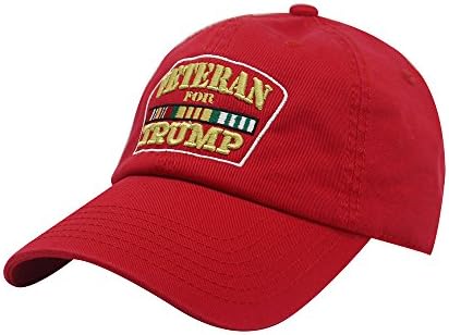 Veteranos para Trump Dad Hat Hat Cotton Cap boné de beisebol de beisebol PC101