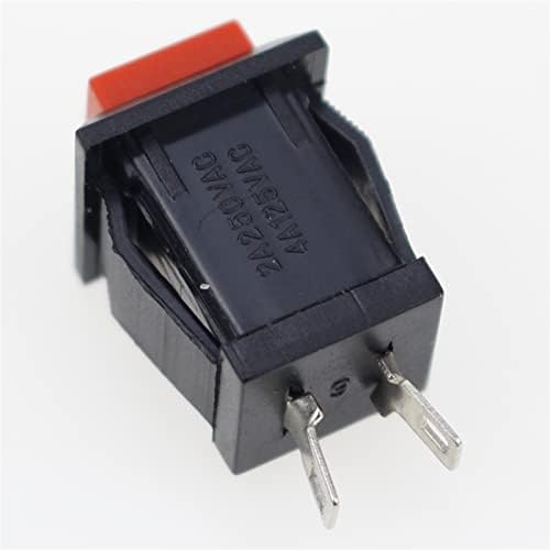 Chave de balancim Zaahh 6pcs On-off Momentary/Telling Square Push on Switch 2A 250V/4A 125V AC Electric Switch DS-429