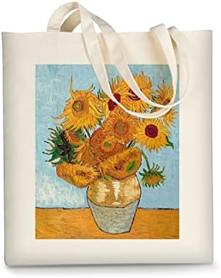 Ausvkai Tote Sagsic estética para mulheres, bolsas de algodão de pano reutilizáveis ​​para compras na praia de praia