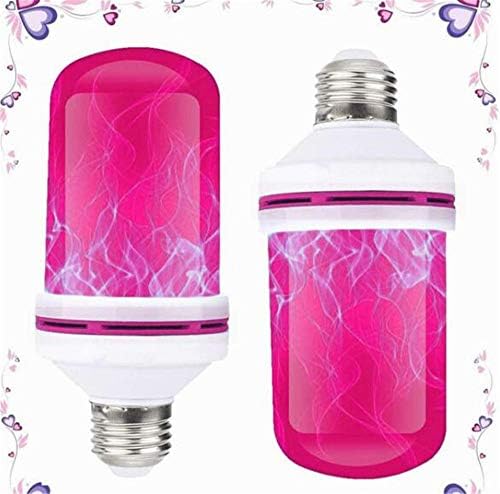 Melhor comprar lâmpadas de chama Indigo de 6pack E12 - 7w 420lm- Luz de chama LED com emulação de efeito prisioneiro - luzes externas e decoração interna - luz cor de cor rosa original