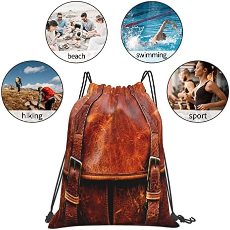 Larklitz Leather Pattern Backpacks Backpacks Bolsas de ginástica Sport Goodie Goodie Bag