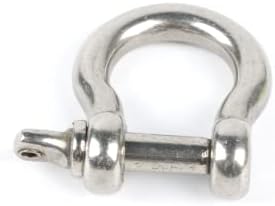 M4 Prata 304 Aço inoxidável Pino de parafuso à prova de ferrugem Ancoragem Clevis Clevis European Style, pacote de 5