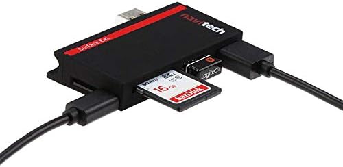 Navitech 2 em 1 laptop/tablet USB 3.0/2.0 Adaptador de hub/micro USB Entrada com SD/micro SD Reader compatível