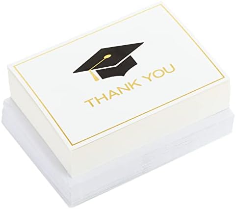 Cartões de agradecimento de graduação da Hallmark, limite de formatura