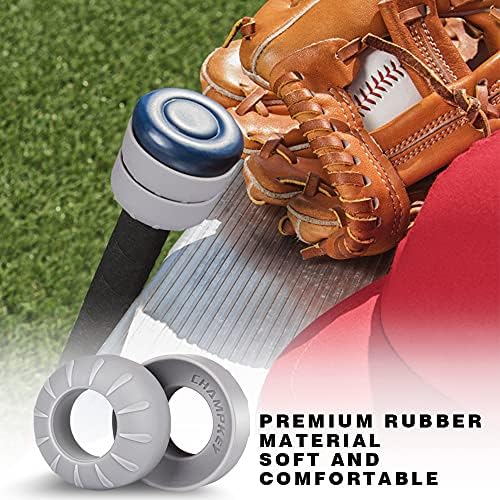Champkey Premium Choke Up Rings 4 Pack | Redução de beisebol de mãos e pressão reduzida | Ideal para beisebol, softball e tee bastão