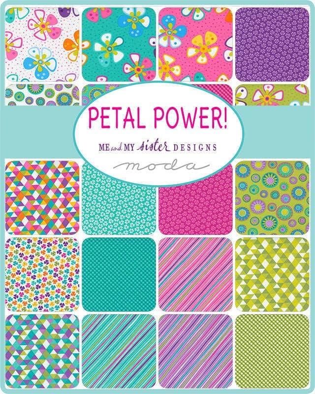 Moda Fabric - PETAL POWER CHANMM PACK 22410PP 42 5 Quilt Fabric Squares - Me & My Sister - Vend por Van Nimwegen