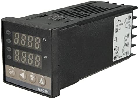 MGTCAR PID Controlador de temperatura digital rex-c100 0 a 400 graus K Saída do relé do tipo