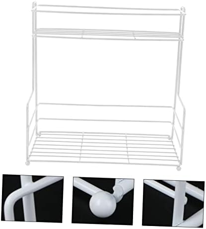 Prateleira de armazenamento Alipis 1PC Stand Stand Stand Multi-camada de camada de ferro Com mesa de ferro, artes práticas de