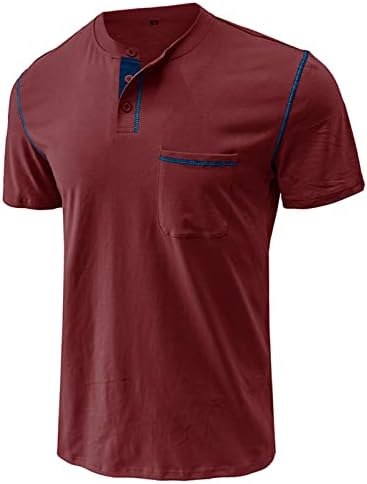 Camiseta de manga curta de moda masculina com camisetas de pocket shirt shirt sherm sumumpless tops