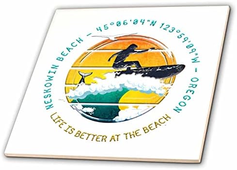 3drose American Beaches - Neskowin Beach, Tillamook County, Oregon Tour Gift - azulejos