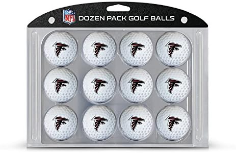Bolas de golfe de tamanho de regulamentação da NFL DOZEN Golf NFL, 12 pacote, impressão de equipe durável em cor