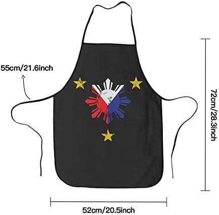 Flag filipina Pinoy Pride Filipino American BBQ Grill Avents para homens e mulheres- Aventais engraçados para mamãe