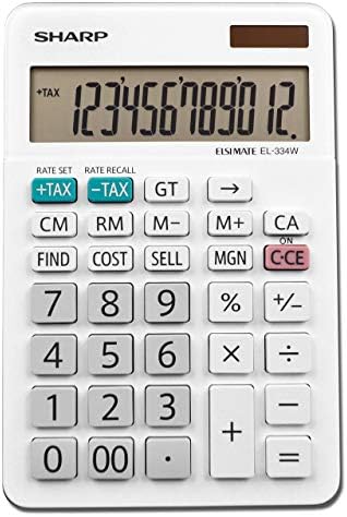 Calculadora de negócios EL-334WB Sharp, White 4.0