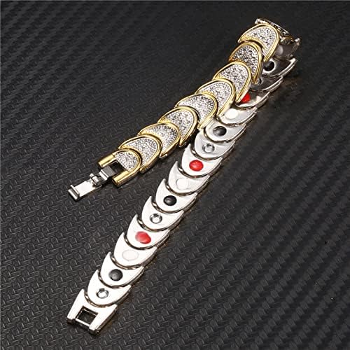 Pulseiras walbest, pulseira feminina de duas camadas de camada dupla jóias pulseira de estilo coreano ajustável para banquete