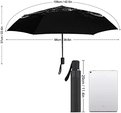 American Flag Monsrocross 3 Folds Automotor aberto Fechar a Umbrella Umbrella Umbrella, portátil guarda-chuvas portáteis