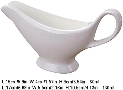Molho de barco 1 packs de porcelana Design de boca larga da boca, molho de molho pode ser usado para molho de salada e molho