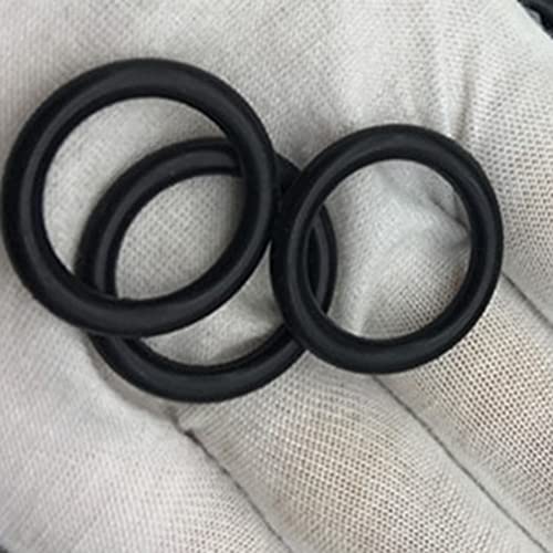 OTHMRO 30PCS Nitrile Rings Rings, Fio de 1,5 mm DIA 7mm od métrica de vedação NBR arruelas de borracha NBR para vedação de óleo ou ar, encanamento profissional, reparo de carro, conexões de ar ou gás preto