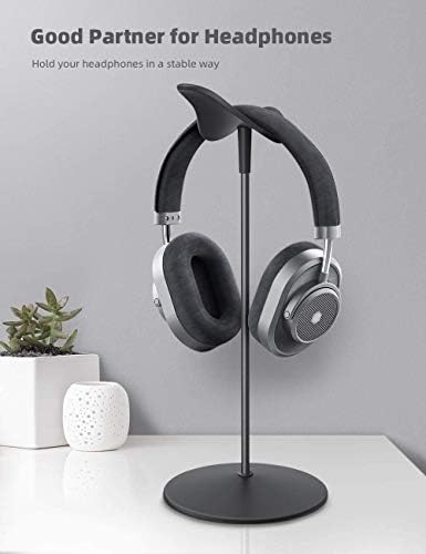 Stand de fone de ouvido Lamicall, suporte para fone de ouvido para mesa - Stand para fones de ouvido, para todos os fones de ouvido, como AirPods Max, fones de ouvido Hyperx Gaming, Beats / Sony / Sennheiser