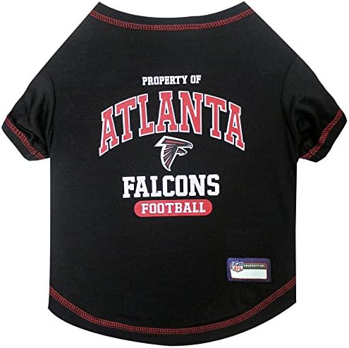 Camisa de estimação para cães e gatos - NFL Atlanta Falcons T -shirt, pequena. - camiseta de estimação mais fofa para o verdadeiro