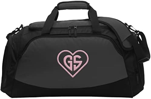 Bolsa de mochila esportiva personalizada Adicione seu texto bordado de ginástica ativa de ginástica ativa Duffel Bag True