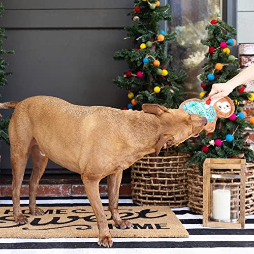 Fringe Studio Durável Toy Plush Dog, Snuggled Up, Pet Shop Collection, Multicolored