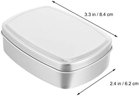 Doitool 2 PCs- Soofadores à prova de 100 ml de sabão prático com tampa de sabonete à prova de vazamento Soap Save Dish com tampa para acampar para o banheiro ao ar livre Ginásse