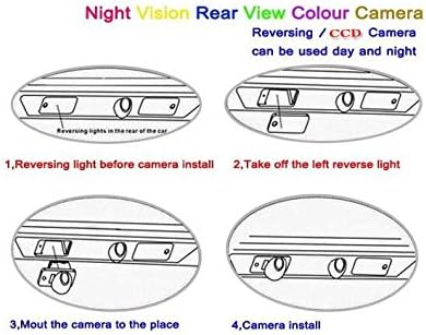 Reverse de backup de câmera/câmera de estacionamento/HD CCD RCA ntst PAL/Placa Lâmpada da placa OEM para Lexus LS430 2001 ~ 2006