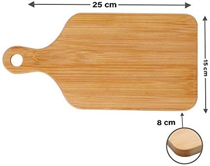 Principais produtos orgânicos e ambientais Bambu Quick Cutting Board, 0,8 cm de espessura, com alça, servindo bandeja