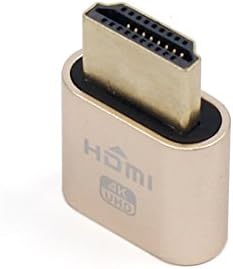 Adaptador de exibição virtual do WBTUO VGA HDMI DDC EDID DUMMY PULL PULL MELHOSTE EMULADOR DE DISPUSSIME