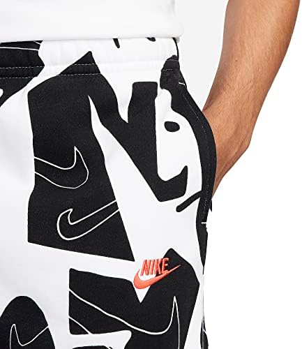 Nike Sportswear Club Fleece+ Black/Crimson DQ4657-010 Jogadores de impressão masculina