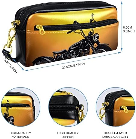 Caixa de lápis Guerotkr, bolsa de lápis, bolsa de lápis, estética de bolsa de lápis, Happy Ano Novo Motocicleta