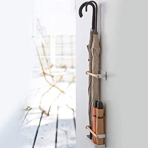 Tubo de armazenamento criativo simples do YGCBL, suporte de guarda-chuva para casa de ferro forjado, suporte de guarda-chuva em pé, montado na parede, para a colocação de decoração de escritório em casa no saguão do corredor