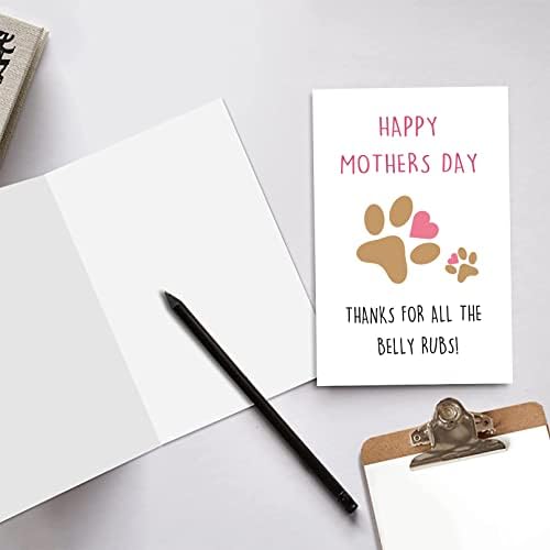 Cartão de dia das mães humorístico, cartão fofo de cã