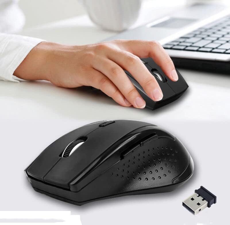 Bellestar Wireless Mouse, 2.4g mouse mouse sem fio sem fio sem fio com 3 DPI ajustável, 6 botões, camundongos silenciosos portáteis