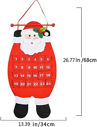 Bolsa de calendário de Natal: Você pode usá -lo para decorações de Natal, bem como um lembrete de que o Natal está chegando!